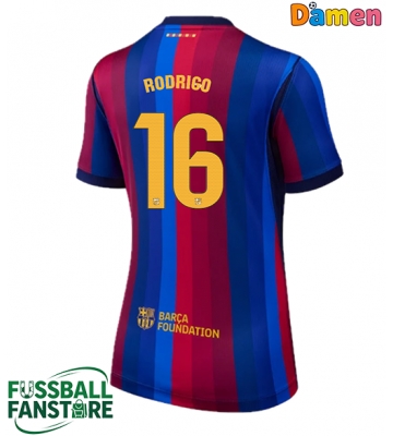Barcelona Rodri Hernandez #16 Replik Heimtrikot Damen 2026-27 Kurzarm